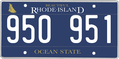 RI license plate 950951