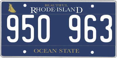 RI license plate 950963