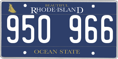 RI license plate 950966