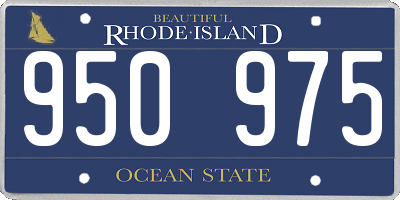 RI license plate 950975