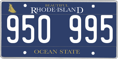 RI license plate 950995