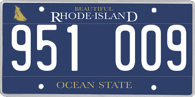 RI license plate 951009