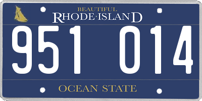 RI license plate 951014