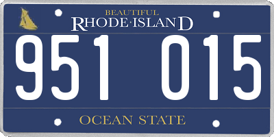 RI license plate 951015