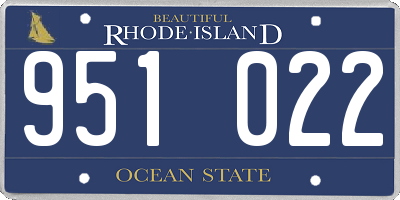 RI license plate 951022