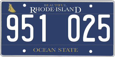 RI license plate 951025