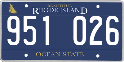 RI license plate 951026