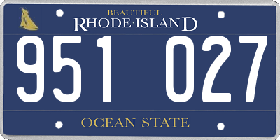 RI license plate 951027