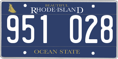 RI license plate 951028