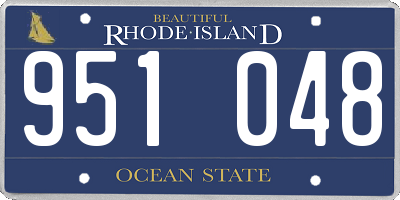 RI license plate 951048