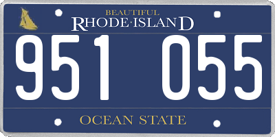 RI license plate 951055