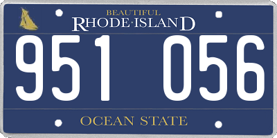 RI license plate 951056