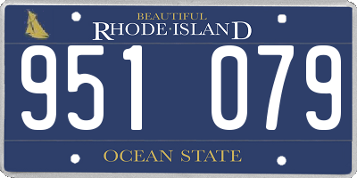 RI license plate 951079