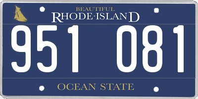 RI license plate 951081