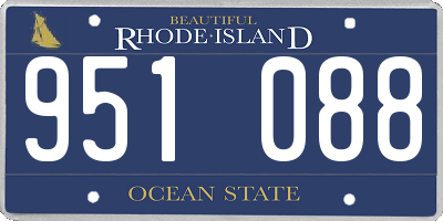 RI license plate 951088