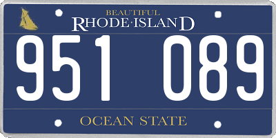 RI license plate 951089