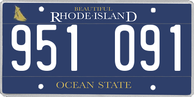 RI license plate 951091