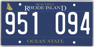 RI license plate 951094