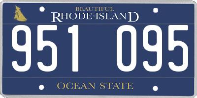 RI license plate 951095