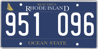 RI license plate 951096