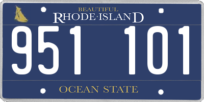 RI license plate 951101