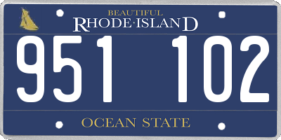 RI license plate 951102