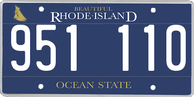 RI license plate 951110