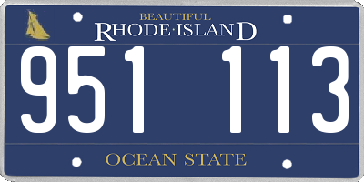 RI license plate 951113