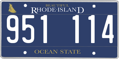 RI license plate 951114