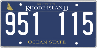 RI license plate 951115