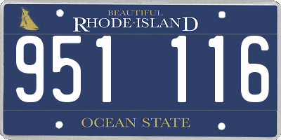 RI license plate 951116