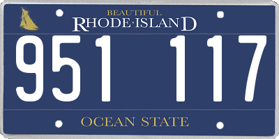 RI license plate 951117