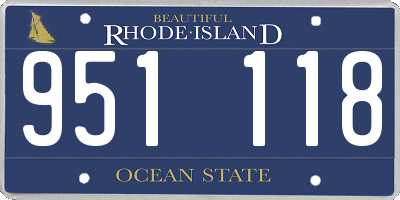 RI license plate 951118