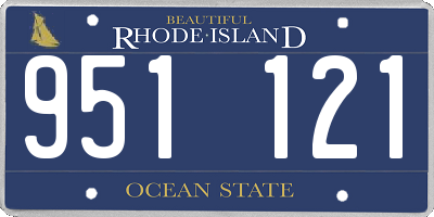 RI license plate 951121