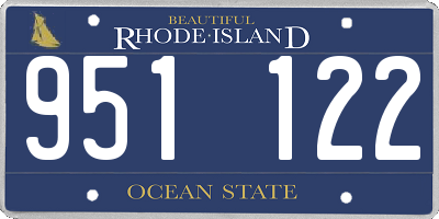 RI license plate 951122