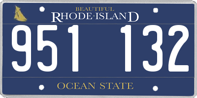 RI license plate 951132