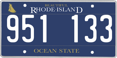 RI license plate 951133