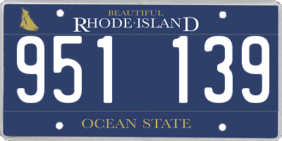 RI license plate 951139