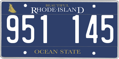 RI license plate 951145