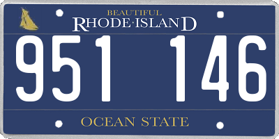 RI license plate 951146