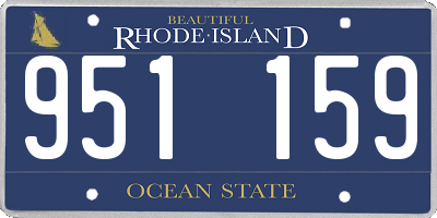 RI license plate 951159