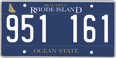 RI license plate 951161