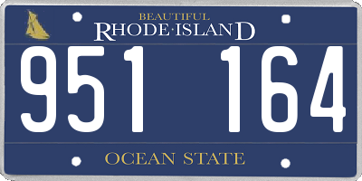 RI license plate 951164