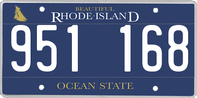 RI license plate 951168