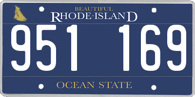 RI license plate 951169