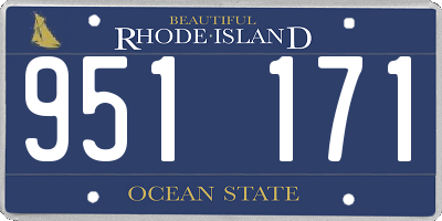 RI license plate 951171