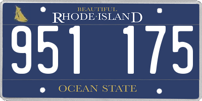 RI license plate 951175