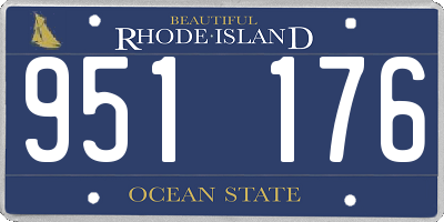 RI license plate 951176
