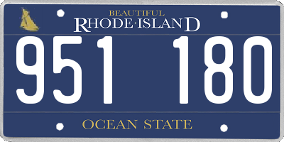 RI license plate 951180