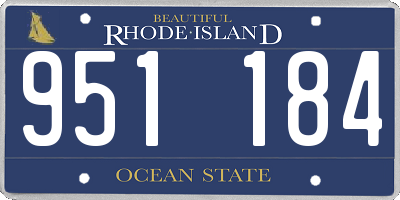RI license plate 951184
